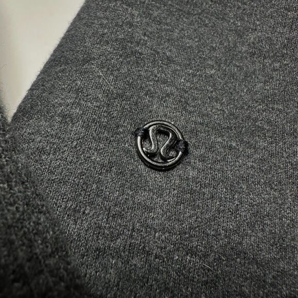 Lululemon Hug It Out Full Zip Sweater Funnel Neck Heathered Black/Grey 12 - Picture 13 of 16